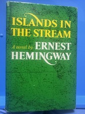Ernest Hemingway / Islands in the Stream 1st Edition 1970 Scribner Map Endpapers