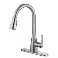 Glacier Bay Kitchen Faucet McKenna Collection Pull Down Sprayer, Stainless Steel