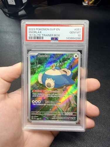 PSA 10 Pokemon 151 Elite Trainer Box Promo Snorlax 051