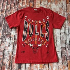 Vintage 90s Chicago Bulls Single Stitch T-Shirt Youth Medium 10-12 - MADE IN USA