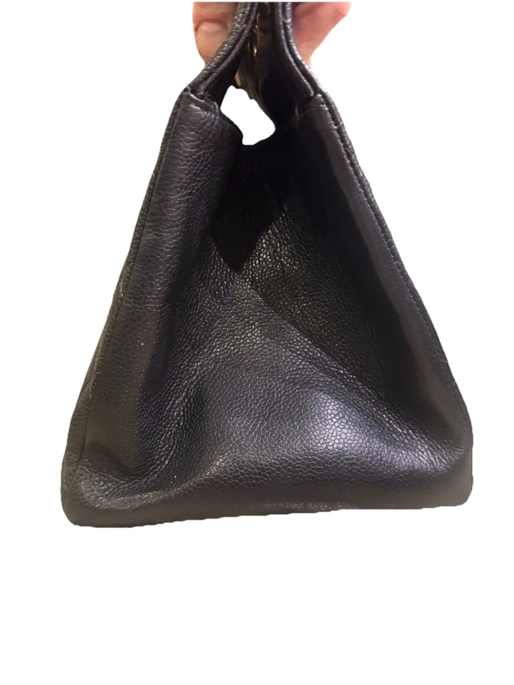 Bolso de Mano CHANEL Acolchado Matelasse GST Piel de Caviar Cuero Cadena Gran Compras Foto 3 de 4