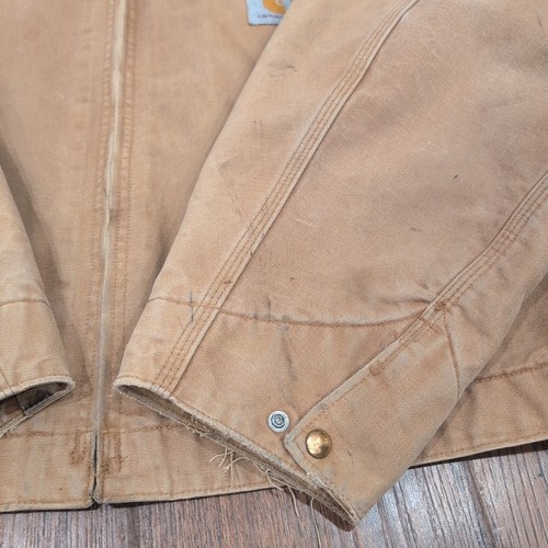 Chaqueta De Colección Carhartt 2XL Detroit Manta Forrada Bronceada J97 Pittsburgh MWS Norfolk - Imagen 6 de 18