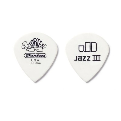 Dunlop 478R1.0 Tortex White Jazz III, 1,0mm OUTLET END SERIE CHIT ZUBEHÖR