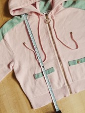 CHANEL Pink Mint Cashmere Hoodie - Size 40