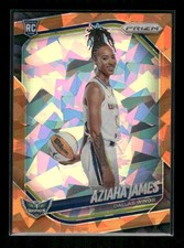 Aziaha James - 2025 Prizm WNBA - Orange Ice - Rookie Variation
