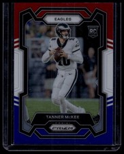 Tanner McKee 2023 Panini Prizm #383 Red White and Blue Rookie Eagles