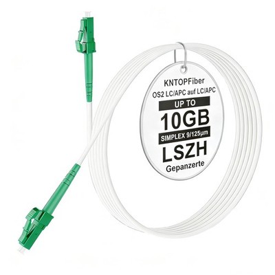 OS2 Gepanzertes LWL kabel, Singlemode Simplex 25m, LC/APC auf LC/APC, LWL