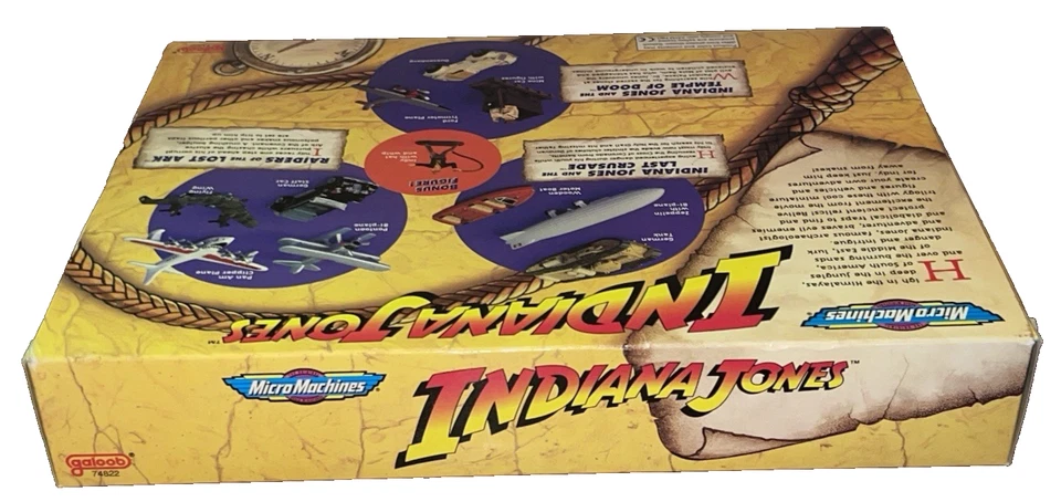 INDIANA JONES MICRO MACHINES~1995~ 10 VEHICLES~INDY FIGURE~GALOOB #74822~RAIDERS - Image 4 of 4