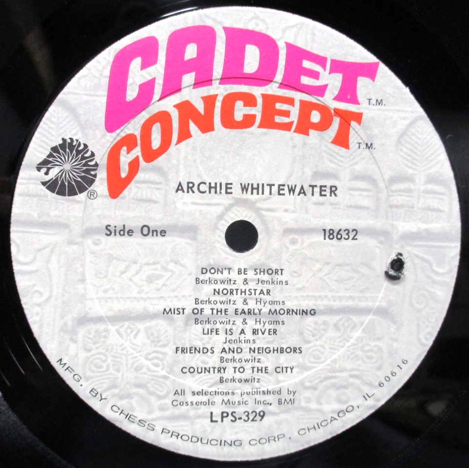 ARCHIE WHITEWATER self-titled 1970 US LP Cadet Concept LPS-329 PSYCH ...