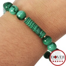 Estate Malachite 14K Yellow Gold 7.5