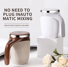 1pc Rechargeable Automatic Stirring Mug Stainless Steel Coffee Cup - NEW
