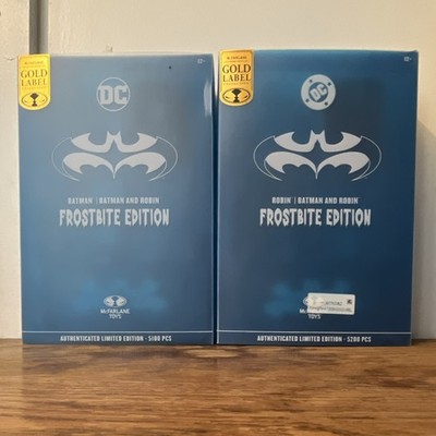 McFarlane Toys DC Multiverse Batman & Robin Frostbite Gold Label Action Figures 