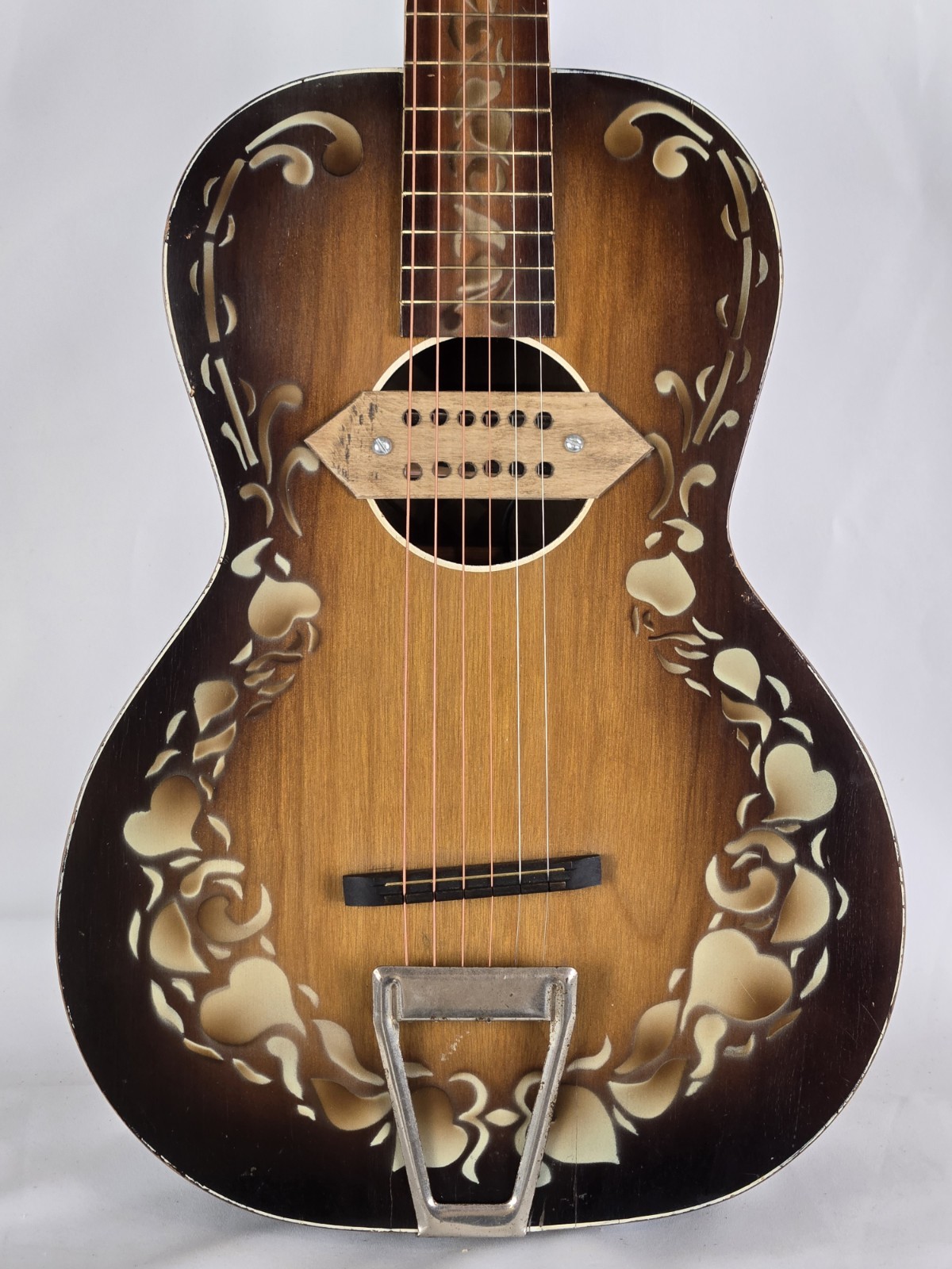 Vintage 1930s Del Oro Parlor Guitar By Harmony/Kay Restored Acoustic Electric 