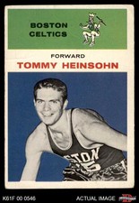 1961 Fleer #19 Tom Heinsohn Celtics HOF Holy Cross 2 - GOOD