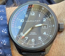 Hamilton Khaki Aviation Air Zermatt Men's Black Watch Leather Band - H766950 2