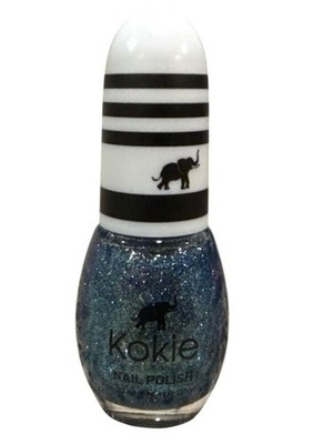 Kokie Starlit Sky Glitter Nail Polish Blue Glitter Durable & Long-lasting 0.44oz