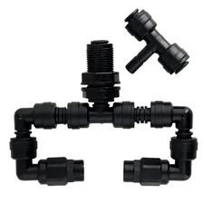 Double Misting Assembly T-Fitting Value for Outdoor Cooling System Nozzles