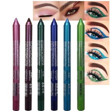 6Pcs Glitter Gel Eyeliner Set - Waterproof, Smudge-Proof, High Pigment