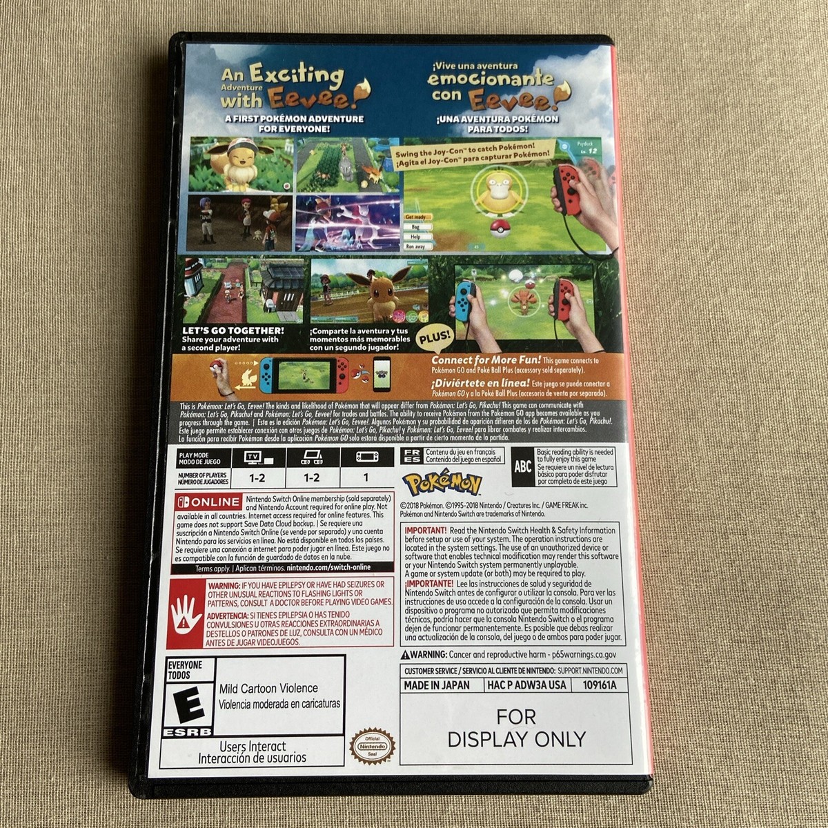 CASE ONLY Pokémon: Let's Go Eevee (Nintendo Switch) GameStop