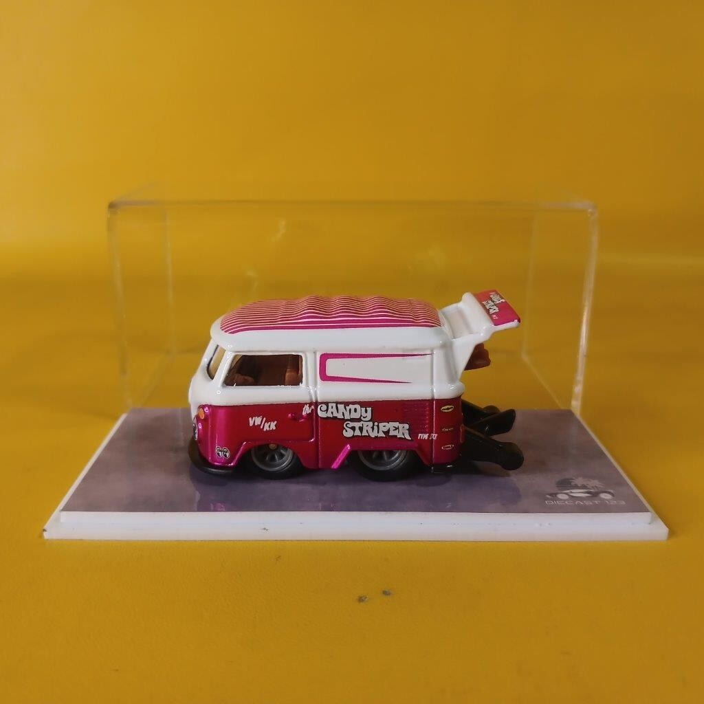 Hot Wheels VOLKSWAGEN KOOL KOMBI Custom Pink-White CANDY STRIPER 