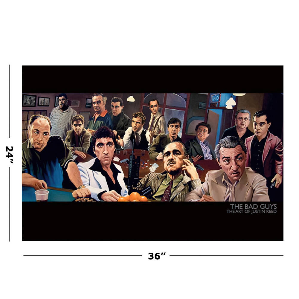 The Bad Guys - The Art Of Justin Reed - Poster (Scarface 
