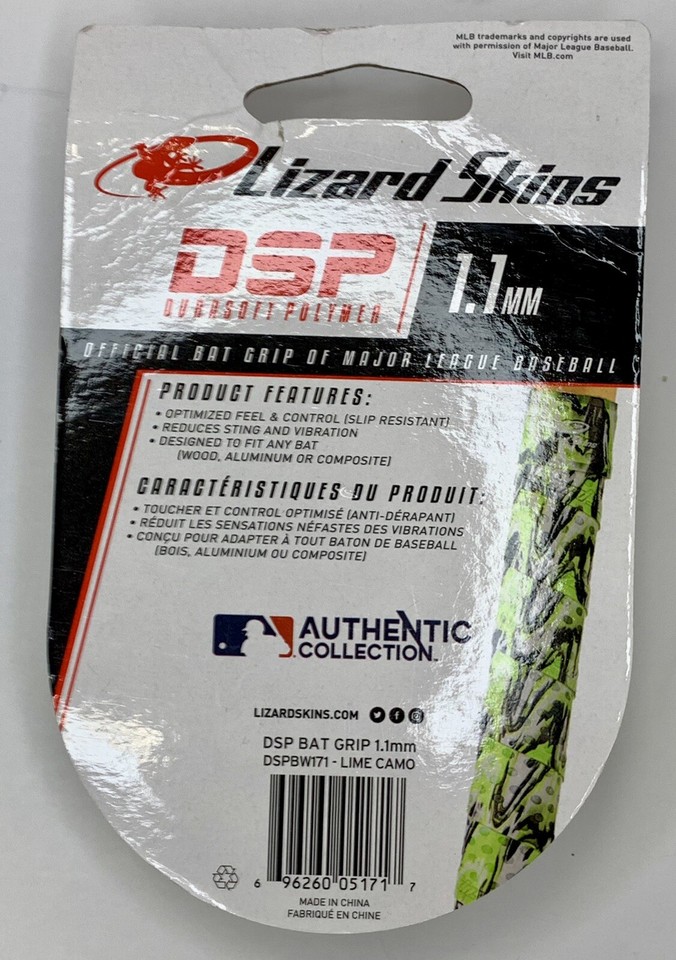 Lizard Skins DSP Baseball Softball Bat Grip Lime Green 1.1mm eBay