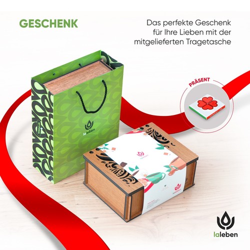 Teekiste - Teebox mit 9 Fächern - Aufbewahrungsbox aus Premium Holz für Tee KH - Bild 6 von 6