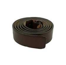 Vintage Nocona Brown Leather Belt Size 46 D 392