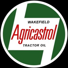 Agricastrol Tractor Oil NEW Sign: 18" Dia. Round Size - USA Steel 4 lbs.
