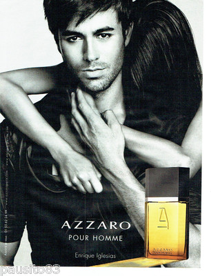 ADVERTISEMENT ADVERTISING 086 2011 Azzaro Eau Parfum Men Enrique Iglesias