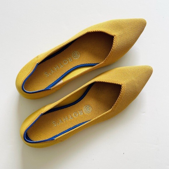 Rothy Rothy’s Point Flats Yellow Size 9 main image 1