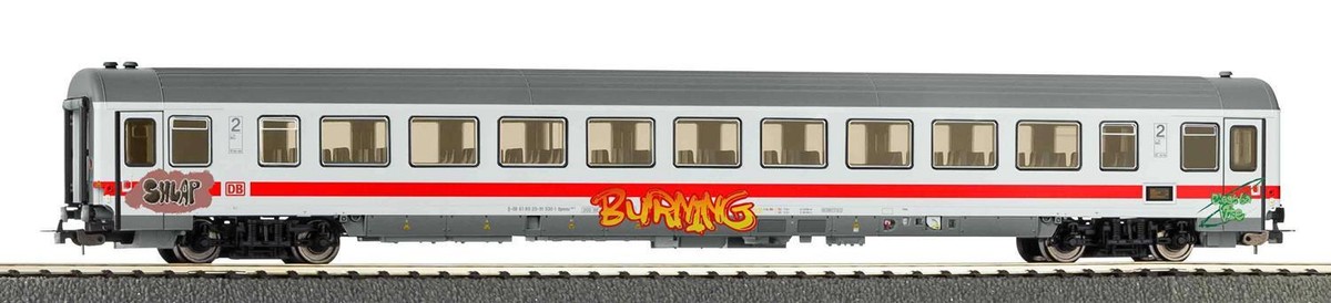 Piko 58848 Expert DBAG IC Bpmz284 2nd Class Coach w/Graffiti VI