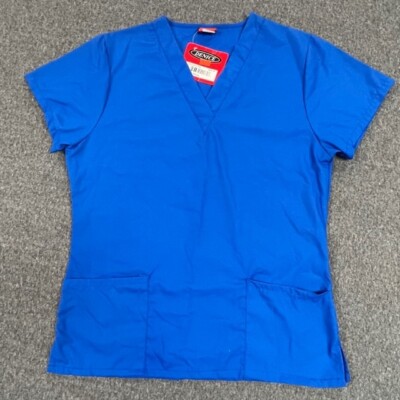 Denice Scrub Top Size Medium Blue - New