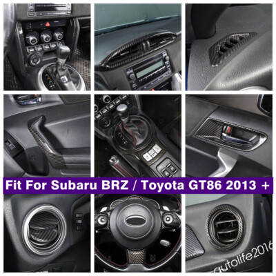 Gear Box / Door Handle Trim For Subaru BRZ / Toyota GT86 2013- 2021 Carbon Fiber