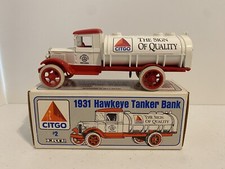 Ertl Diecast Metal 1/34th Scale Bank 1931 Hawkeye Tanker Bank Citgo Gasoline