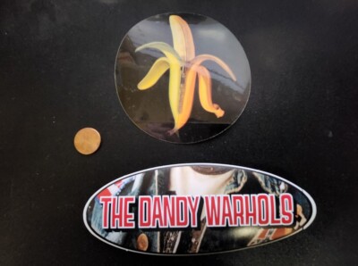 The Dandy Warhols 2000&2003 Promotional 2 Sticker Set Flawless New Old Stock