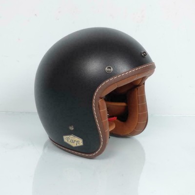 Casco Jet Nero Opaco Torx Per Uomo Donna TAGLIA S Wyatt Earp Broken Moto  Custom | eBay