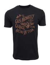 GAS MONKEY GARAGE RACING TEAM T SHIRT BLACK