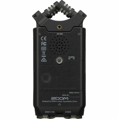 Zoom H4n Pro All Black 4-Input/4-Track Handy Recorder Auth Dealer  