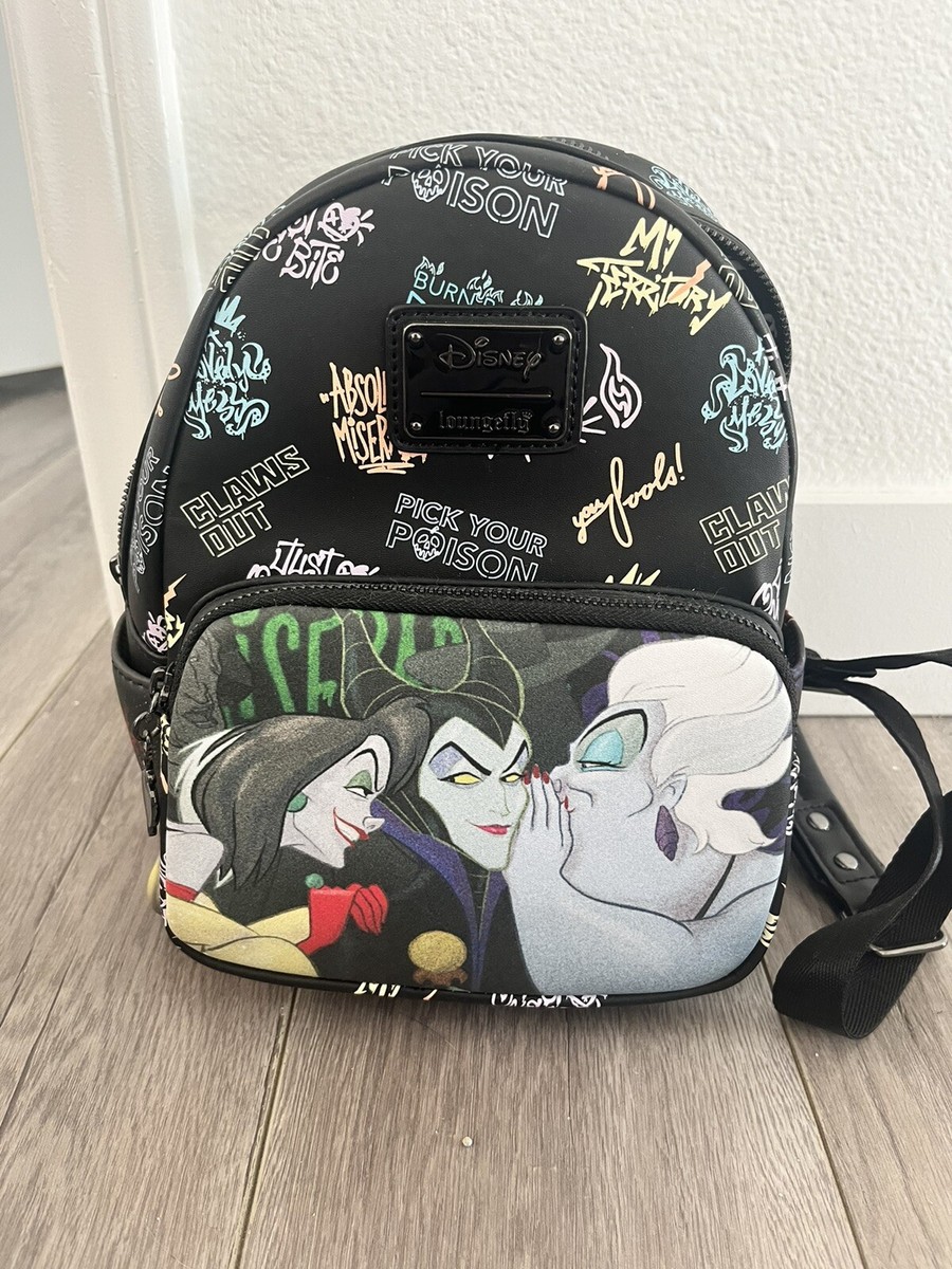 Loungefly Disney Villains Mini Backpack Cruella Maleficent  display picture 1