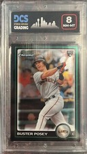 2010 Topps Bowman Chrome #BDP61 Buster Posey Rookie Dallas Card Show Grade 8
