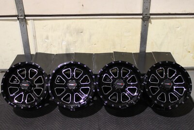 KODIAK 450 IRS 14'' SYSTEM 3 ST-4 MACHINED / BLK ATV WHEELS (SET 4) IRS1CA
