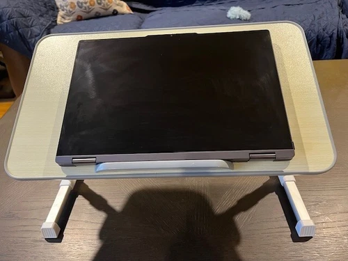 Adjustable Desk Portable Folding Table - Dinner, Laptop, Book for Chair/Bed/Sofa