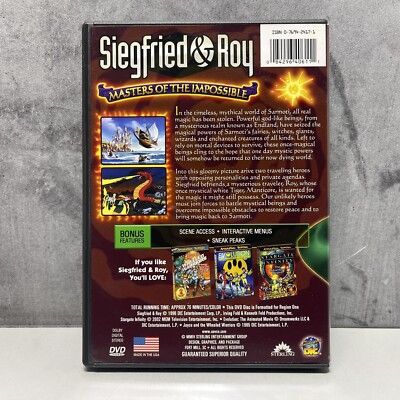 Siegfried & Roy: Masters of the Impossible (1996) DVD 2002