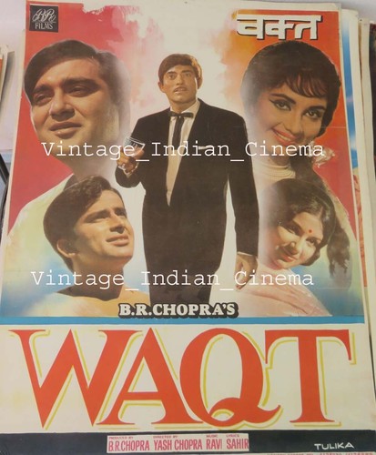 Waqt 1965 Sunil Dutt Raaj Kumar Balraj Sahn Ravi Bollywood Rare Poster 30" X 40"