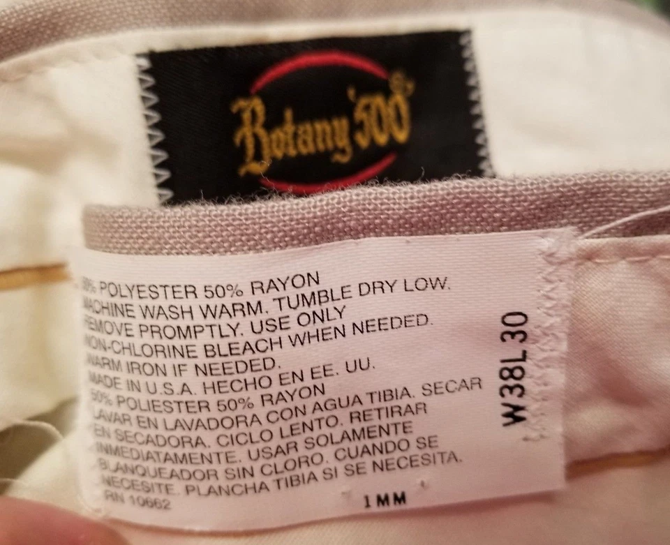 Pantalones para hombre Botany 500 talla 38 x 30 gris pardusco Foto 2 de 3