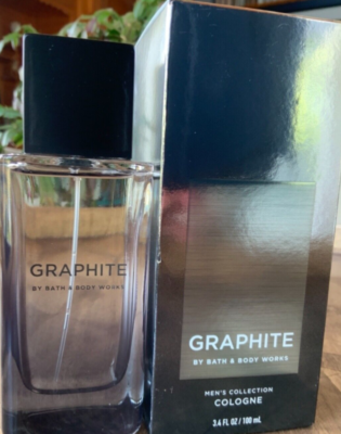 GRAPHITE Cologne 3.4oz Glass Bottle Men's Collection Bath and