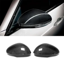 For 2017-2024 Alfa Romeo Giulia Quadrifoglio Carbon Fiber Mirror Covers Caps