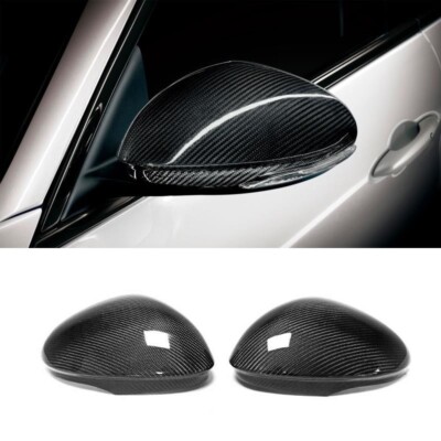 For 2017-2026 Alfa Romeo Giulia Quadrifoglio Carbon Fiber Mirror Covers Caps