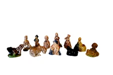 Wade Whimsies Nursery Rhyme Red Rose Tea Figures Set of 11 Baa Baa Black Sheep